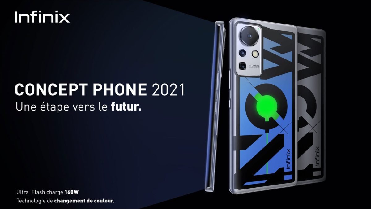 Infinix dévoile le Concept Phone 2021 avec une charge rapide extrême de 160 W