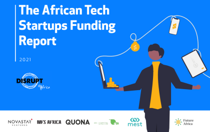 Couverture du rapport sur le financement des start-ups technologiques africaines en 2021