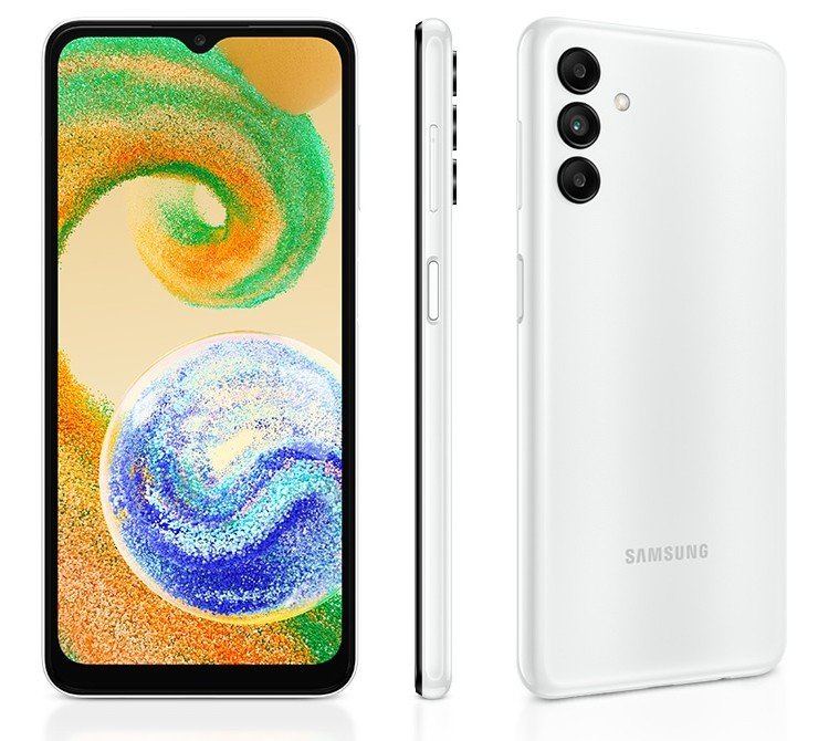 Samsung Galaxy A04s en blanc