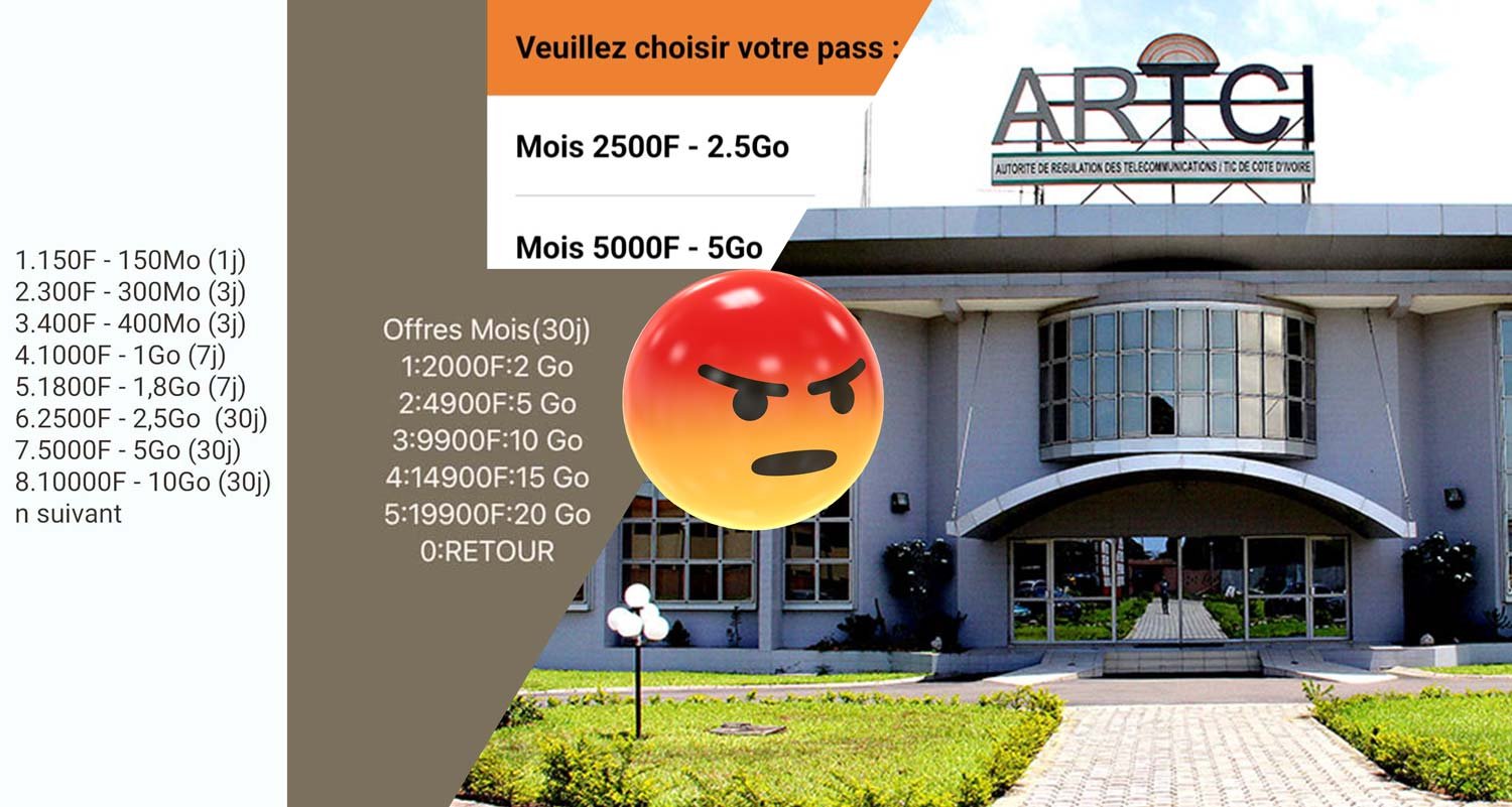 Les Pass Internet Mobile baisse en Côte d'Ivoire ARTCI